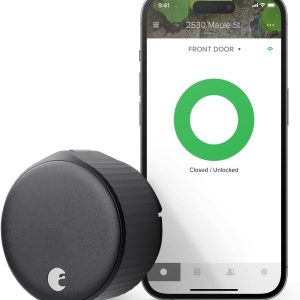 August Home AUG-SL05-M01-G01 August Wi-Fi, (4th Generation) Smart Lock, Matte Black