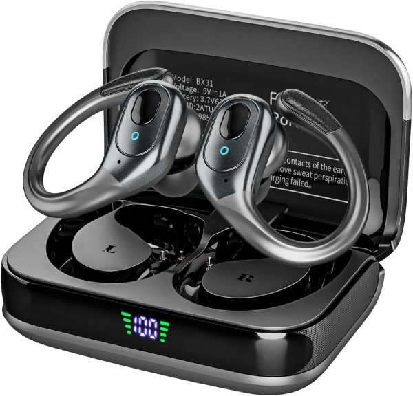 Wireless Earbuds, 75H Playtime Bluetooth 5.3 Headphones, IP7 Waterproof for Running, Wireless in Ear Earphones for iOS/Android